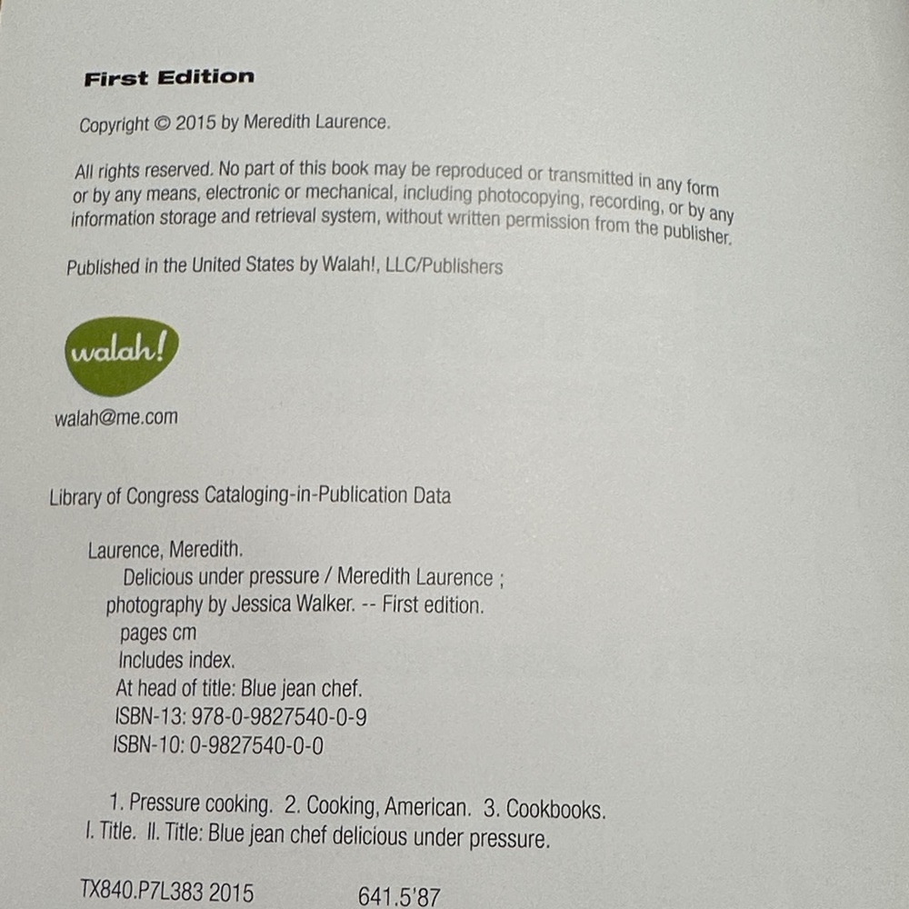 Delicious Under Pressure Cookbook by Meredith Laurence - Picture 3 of 5